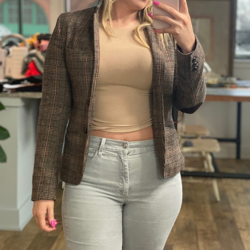 H & M Plaid Blazer